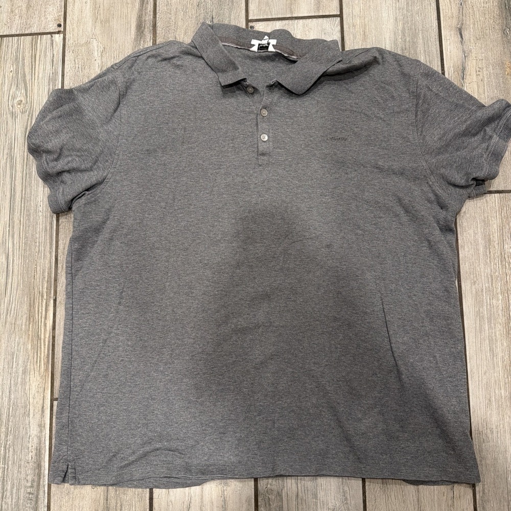 Men's Calvin‎ Klein Polo Collared Shirt XXL Gray